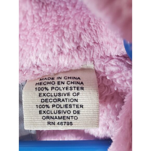 Timberland Girls Full Zip Pink Fleece Jacket, Large 8/10 - Picture 6 of 6